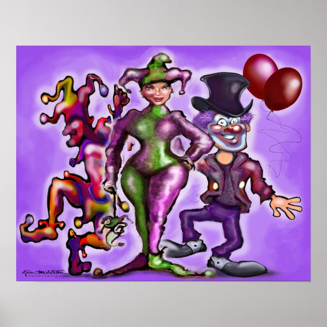Affiche Clowns de cirque (Devant)