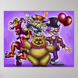 Affiche Clowns de cirque