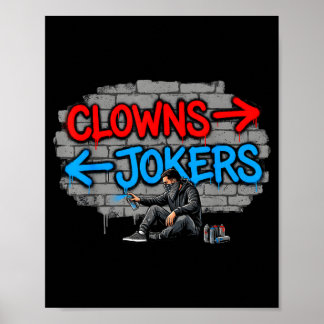 Affiche Clowns et farceurs graffiti street art direction