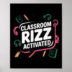 Affiche Clroom Rizz Activé, Génération Z Alpha, Retour à l