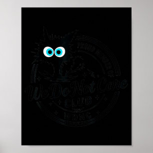 Affiche Club Black Cat On s'en fiche
