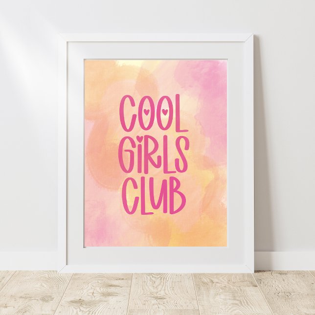 Affiche Club cool pour filles (Créateur téléchargé)