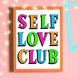 Affiche Club d'amour personnel Neon Rainbow Color