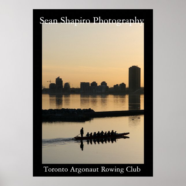 Affiche Club d'aviron Argonaut de Toronto (Devant)