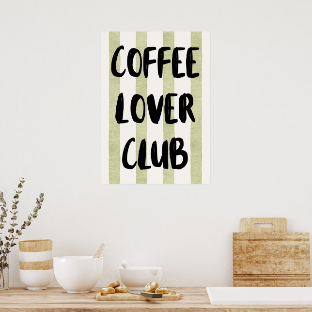 Affiche Club de amateurs de café (Cuisine)