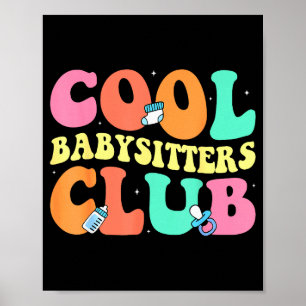 Affiche Club de baby-sitting Cool - Baby-sitter de design