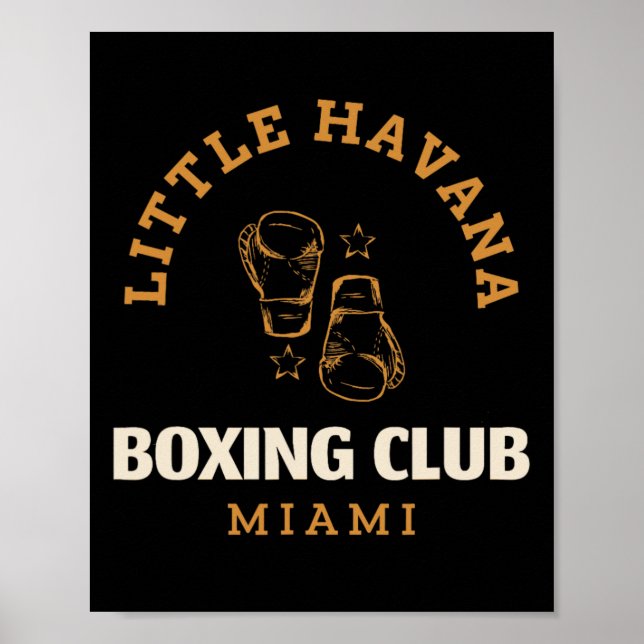 Affiche Club de boxe Little Havana Miami - Boxe (Devant)