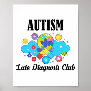 Affiche Club de diagnostic tardif de l'autisme - Sensibili