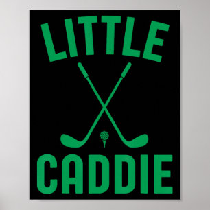 Affiche Club de golf Little Caddie Golfer Golfing Garçons