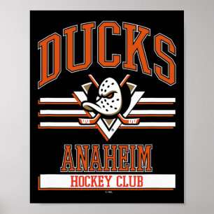 Affiche Club de hockey Anaheim Ducks Noir Licence officiel