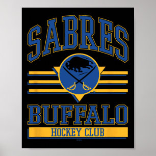 Affiche Club de hockey Buffalo Sabres blanc officiellement