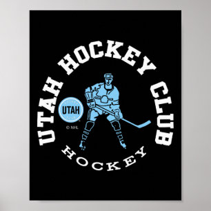 Affiche Club de hockey de l'Utah Edge noir officiellement
