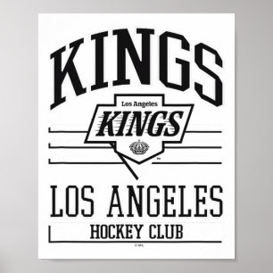 Affiche Club de hockey Los Angeles Kings gris officielleme