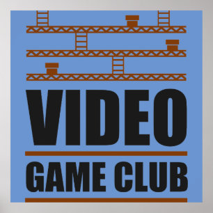 Affiche club de jeux vidéo