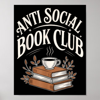 Affiche Club de lecture antisocial drôle