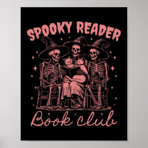 Affiche Club de lecture de livres épouvantables D Rouge
