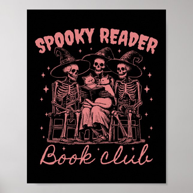 Affiche Club de lecture de livres épouvantables D Rouge (Devant)