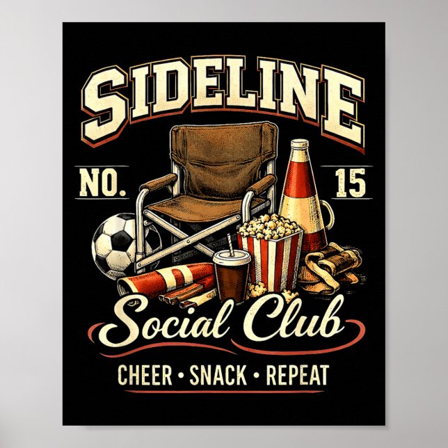Affiche Club de loisirs de côté Cheer Snack Repeat Maman d (Devant)