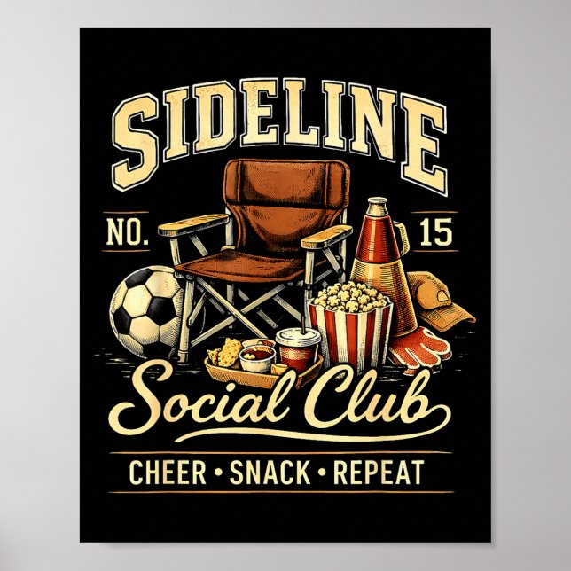 Affiche Club de loisirs de côté Cheer Snack Repeat Maman d (Devant)