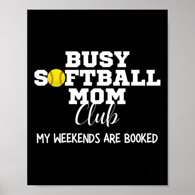 Affiche Club de maman softll occupé Mon week-end est réser (Devant)