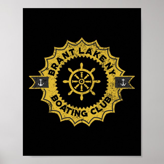Affiche Club de navigation de Brant Lake Ny  (Devant)