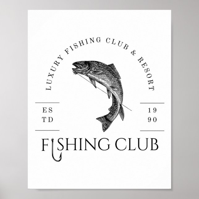 Affiche Club de pêche (Devant)