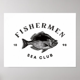 Affiche Club de pêcheurs de mer
