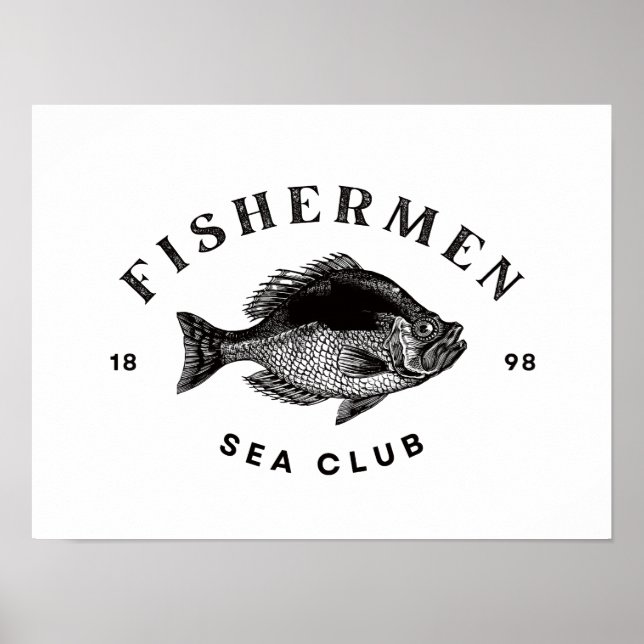 Affiche Club de pêcheurs de mer (Devant)