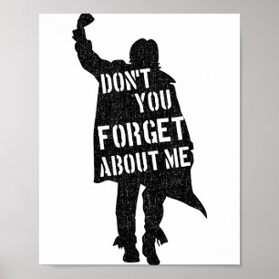 Affiche Club de petit déjeuner Ne m'oublie pas Silhouett