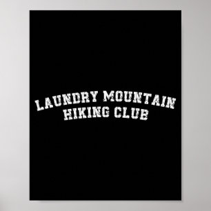 Affiche Club de randonnée montagne de linge humour de nett