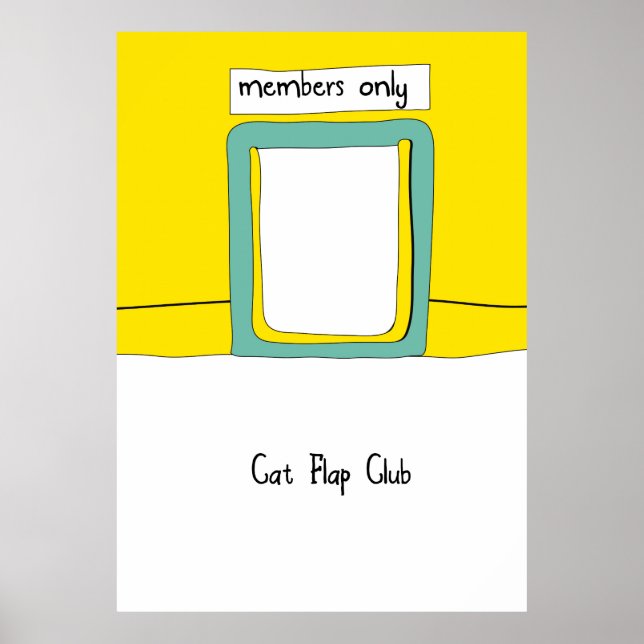 Affiche Club de Trappe pour Chat Dessin Animé (Devant)