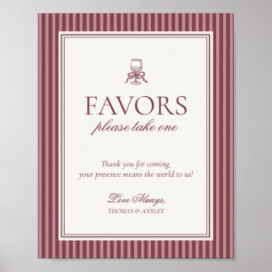 Affiche Club de Vigne de Vin Cadeaux de Mariage Old Money 