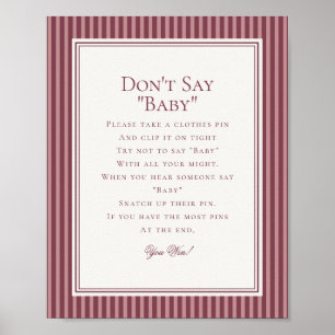 Affiche Club de Vignoble Vinicole Jeu de Baby Shower Old M