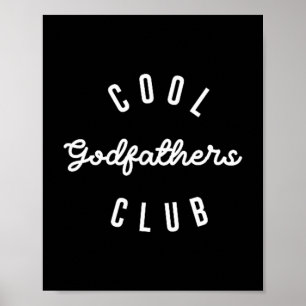 Affiche Club des parrains cool pour hommes, Annonce de gro
