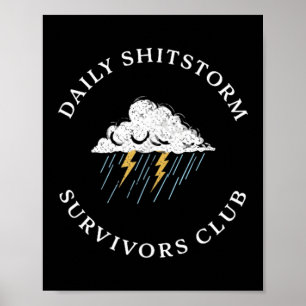 Affiche Club des survivants de la tempête de merde quotidi