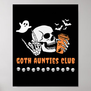 Affiche Club des tantes gothiques Tante Halloween Spooky G