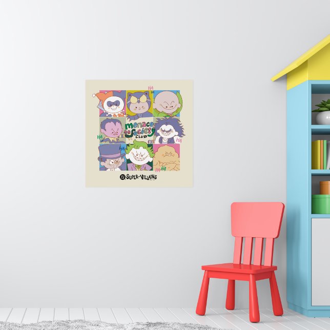 Affiche Club graphique DC Super-Vilain : une menace pour l (Pépinière 1)