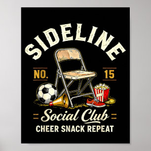 Affiche Club Social de Bordure Gâterie de Cheerleading Rép