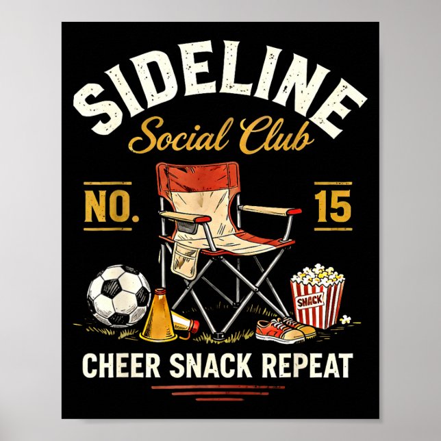 Affiche Club Social de Côté Cheer Snack Répéter Maman de F (Devant)
