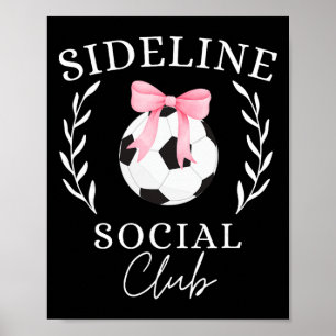 Affiche Club social de côté Coquette Maman de foot Sister