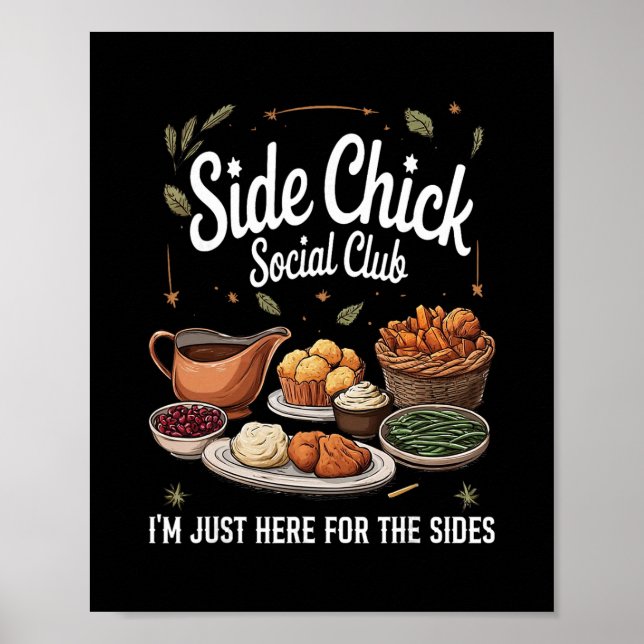 Affiche Club Social de la Copine Secondaire Je Suis Juste  (Devant)