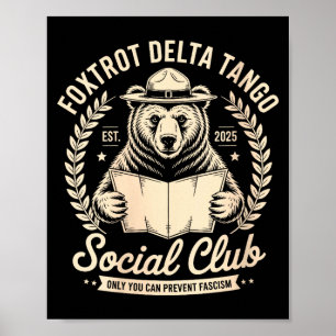 Affiche Club Social Foxtrot Delta Tango des Femmes Rien Qu