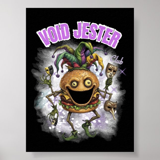 Affiche Club Void Jester - Burger sombre ami (Devant)