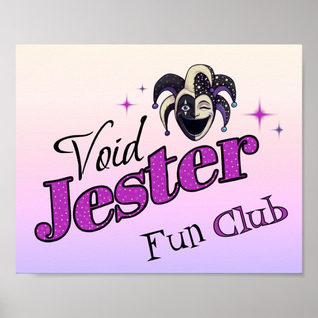 Affiche Club Void Jester – Fou Rieur Chaos (Devant)