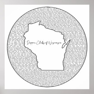 Affiche Clubs de soupe du Wisconsin