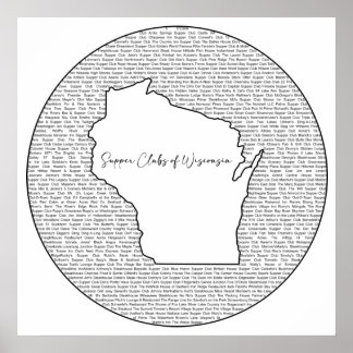 Affiche Clubs de soupe du Wisconsin