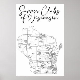Affiche Clubs de soupe du Wisconsin