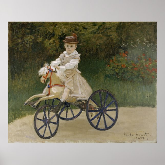Affiche Clude Monet - Jean Monet sur son Hobby Horse 1872 (Devant)