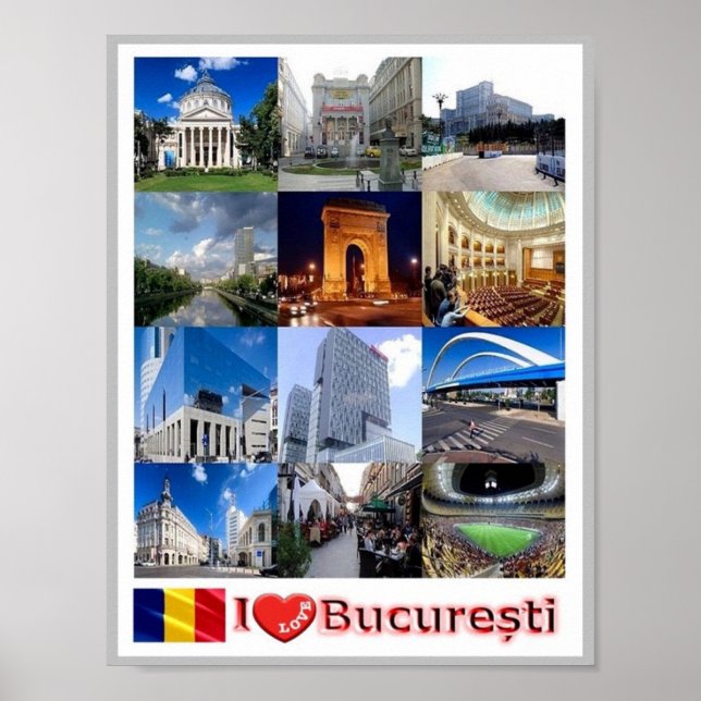 Affiche Cluj-Napoca - Mosaïque - Roumanie - (Devant)