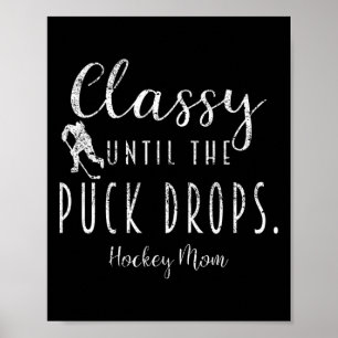 Affiche Cly Jusqu'à Ce Que Le Palet Tombe Maman De Hockey